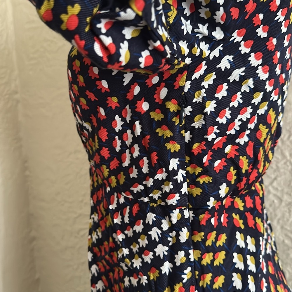 Anthropologie Maeve Melody Mini Dress Puff Short Sleeve Floral Print 4 Petite - Picture 9 of 16